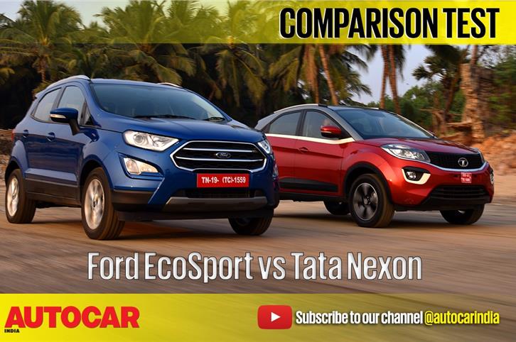 2017 Ford EcoSport vs Tata Nexon comparison video